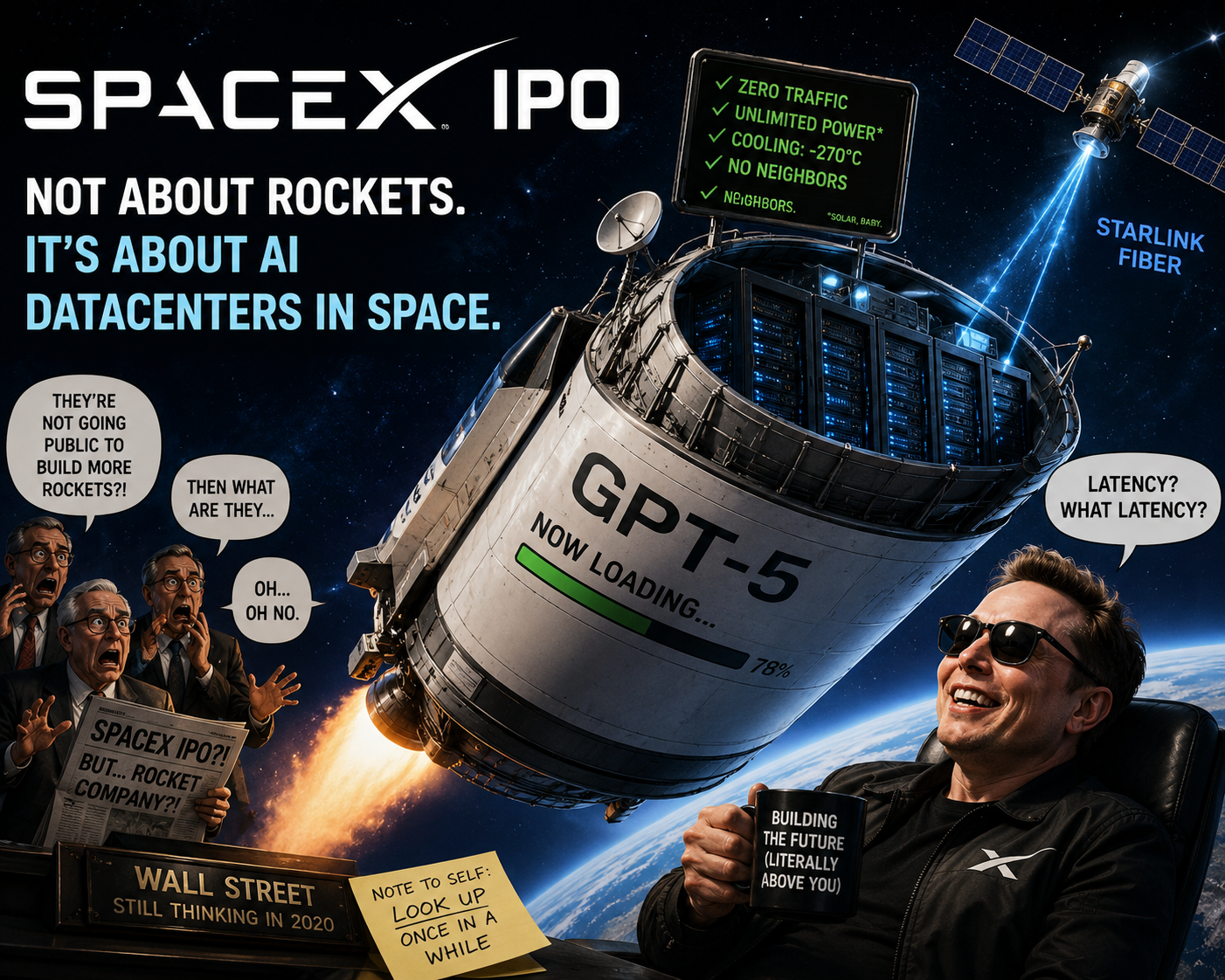 SpaceX goes public. The pitch isn't what you think.